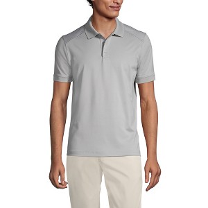 Lands' End Men's Short Sleeve Rapid Dry Active Polo Shirt - 1 of 2