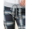 cheibear Women's Yoga Casual Trousers Wide Leg Lounge Pajamas Pants - 4 of 4