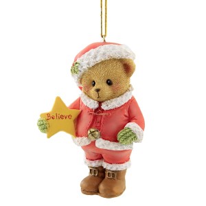 Cherished Teddies 3.5 Inch Santa Bear Ornament Christmas Teddy Tree Ornaments - 1 of 3