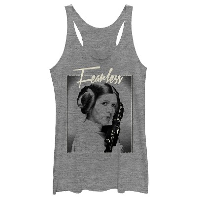 Women's Star Wars Fearless Princess Leia Racerback Tank Top : Target