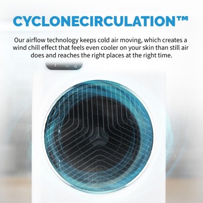 Newair Evaporative Air Cooler and Portable Cooling Fan, 1600 CFM AC Swamp Cooler, Top Loading Ice Chamber, 3.16 Gallon Removable Water Tank, 6 of 15