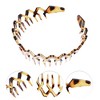 Unique Bargains Women's Rhombus Style Anti-Slip Toothed Hairband Amber 1 Pc - 2 of 4