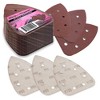 Pink Power Sandpaper for 20V PP204 Cordless Electric Hand Sander - Detail Sand Paper Hook & Loop P60/P80/P120 Grit Sandpaper Pads for Wood, Wall, etc. - 2 of 4