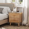 JIONJOY Fully Assembled -Drawer Nightstand - Farmhouse Dresser with Solid Wood Legs, Rustic Wood Grain Finish - 3 of 3