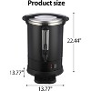 18 L/120 Cups Coffee Urn-3.8 gal Double Wall Commerical Coffee Maker for Buffet Catering Wedding Gathering,Large Capacity Hot Coffee Dispenser - 2 of 4