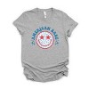 Simply Sage Market Leopard American Babe Short Sleeve Tee - XL - Heather Grey - 2 of 4