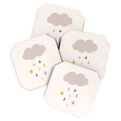 Hello Twiggs Its Raining Stars Set of 4 Coasters - Deny Designs