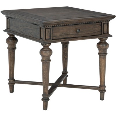 Hekman 25404 End Table W/ Drawer Wellington Java