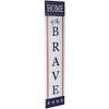 Northlight Patriotic "Home of the Brave" Wooden Porch Board Sign Decoration - 36" - 4 of 4