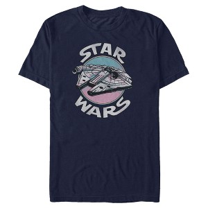 Men's Star Wars Millennium Falcon Gradient Circle T-Shirt - 1 of 4