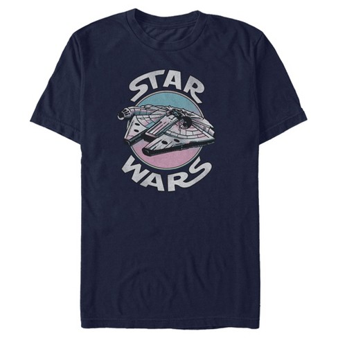 Men s Star Wars Millennium Falcon Gradient Circle T shirt Target