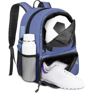 Multi-Sport Backpack with Ball Holder, Water-Resistant Soccer Bag for Large Gym Bag for Sports Gear - 1 of 4