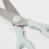 Kitchen Shears Mint Green - Room Essentials™: Stainless Steel Blade, Hand Wash, 3" Blade, ABS Handle, Kitchen Scissors - 3 of 3
