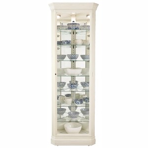 Howard Miller 680642 Delia Ii Curio Cabinet 680642 Aged Linen - 1 of 2