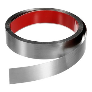 Unique Bargains Self-Adhesive Stainless Steel Mirror Finish Peel and Stick Wall Trim - 1 of 4