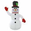 vidaXL 8ft Inflatable Snowman with Built-in LED Lights, Weather-Resistant Christmas Decoration for Outdoor Use, Quick Setup & Storage - 4 of 4