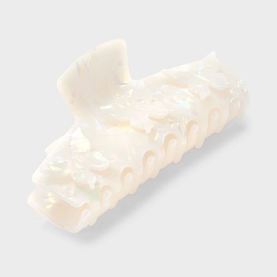 3D Butterfly Claw Hair Clip - Wild Fable™ White