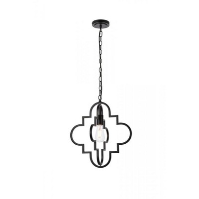 Elegant Lighting Sandara 1 light pendant in black