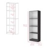NicBex Bookcases for Living Room Modern 71.1" H 4 Tier Free Standing Storage Bookshelves with Durable Structure for Office Home - 4 of 4