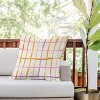 26"x26" Deny Designs D'Annick Summer Lines Outdoor Throw Pillow Orange: Abstract Design, Polyester Fill, Square Shape - 2 of 4