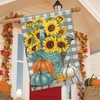 Sunflower Watering Can Fall House Flag Pumpkins Floral 28" x 40" Briarwood Lane - 4 of 4