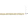 EVERLY JEWELRY | Yellow Plated Sterling Silver Fancy Paperclip Chain Bracelet, 7 inch - 4 of 4