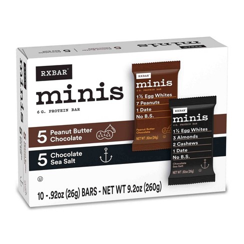 Rxbar Minis Chocolate Sea Salt Pb Chocolate Variety Pack 9 15oz 10ct Target