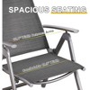 SKRAN 2-Pcs Adjustable Patio Folding Chairs,Aluminium Frame Reclining Sling Lawn Chairs,Textilene Fabric,No Assembly Required,For Outdoor, Camping - 4 of 4