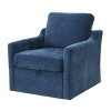 360° Swivel Accent Chair with Chenille Fabric,Swivel Arm Chair with Storage and USB Charging,Swivel Armrest Chair for  Living Room-Baofuwish - 3 of 4