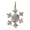 Melrose Wood Snowflake Ornament (Set of 12) - 3 of 4