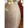 Tall Stone Composite Scalloped Vase – 21" Tall Decorative Accent by Kalalou - 3 of 4