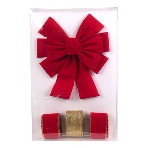 Christmas Magic 16ct Trim Tree Ornament Kit Set Red - 1 of 3