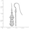 Black Bow Jewelry Sterling Silver Alpha Epsilon Phi Greek Life Dangle Earrings - 2 of 3