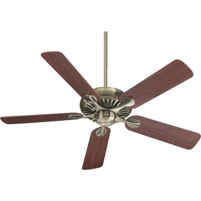 Quorum Lighting Pinnacle 52 5-Blade Antique Brass Ceiling Fan