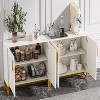 Hommoo Modern Sideboard Buffet Storage Cabinet with Adjustable Shelves - 4 of 4