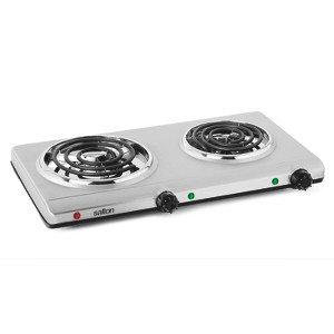 Salton Portable Double Cooktop  - Stainless Steel - 1 of 4