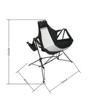 VisioGear Outdoor Portable Chairs, Folding Chair with Adjustable backrest, Portable Chair with Carry Bag, Black, 35"*38"*42" - 2 of 4