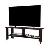 INFURNIC TV Stands and Consoles Stained Walnut TV Stand with Open Shelves for Storage and Display, Brown, 47.3"*12.2"*16.6" - 4 of 4