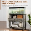 20-29 Gallon Aquarium Stand with Charging Station, 660LBS Heavy Duty Fish Tank Stand with Drawers & Open Storage - 4 of 4