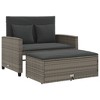 Patio Sofa with Cushions 2-Seater  Poly Rattan vidaXL - 2 of 4