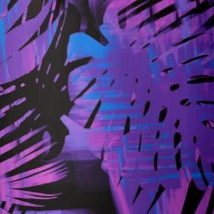 bright purple leaf