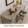 Farmhouse 4 Drawer Dresser for Bedroom, 45" Wood Dressers with Sliding Barn Doors - 3 of 4