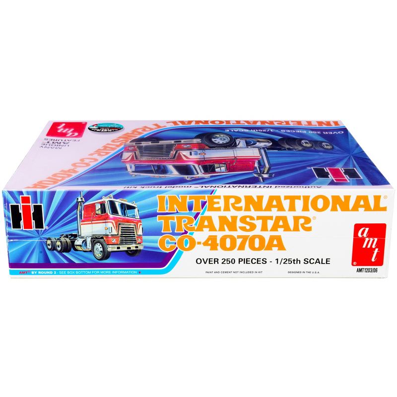 Skill 3 Model Kit International Transtar CO-4070A Truck Tractor 1/25 Scale Model by AMT, 3 of 5