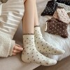 Anna-Kaci Women's 6pk Cozy Polka Dot Fuzzy Socks - Warm & Stylish Mid-Calf Socks for Winter Comfort - 2 of 3