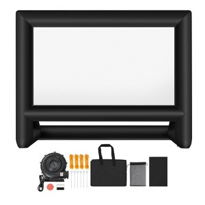 VEVOR 20FT Inflatable Movie Screen, Inflatable Projector Screen with Portable Storage Bag, 16:9 Easy Set Up Movie Projection, Black - 1 of 4