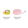 Unique Bargains Retractable Fiber ABS Plastic Cloth Sewing Soft Tape Measure 2 Pcs - 2 of 4