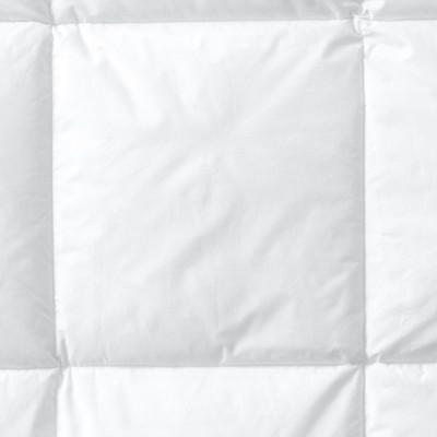Twin White Down Microfiber Comforter with Cotton Cover