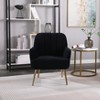 KTMBDW Modern Accent Chair with High Back and Mental Legs for Living Room, Bedroom - 2 of 4
