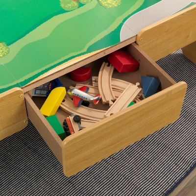 kidkraft train table with drawers