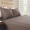 Paisley or Solid Flannel Cotton Deep Pocket Sheet Set by Blue Nile Mills - 2 of 4